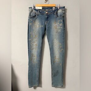 NWT Rare Vintage Dolce & Gabbana D&G SXY JL14 Embellished Denim Jeans. Size 36